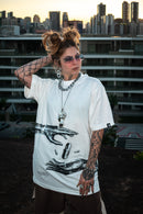 Camiseta Magnetic Hand Off White