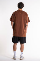 Camiseta Fire Pill // marrom