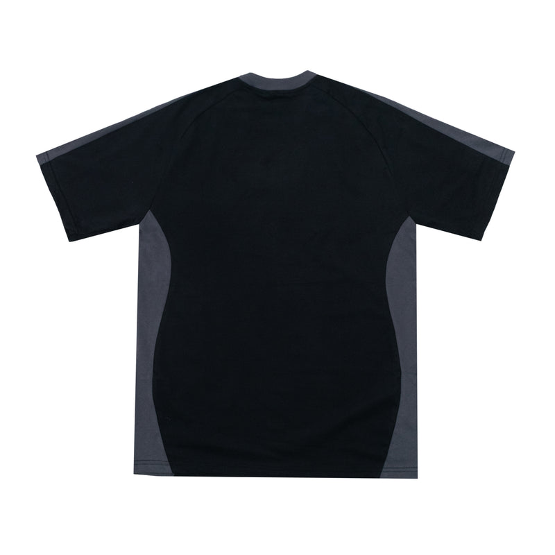 Camiseta Raglan Preta/Cinza